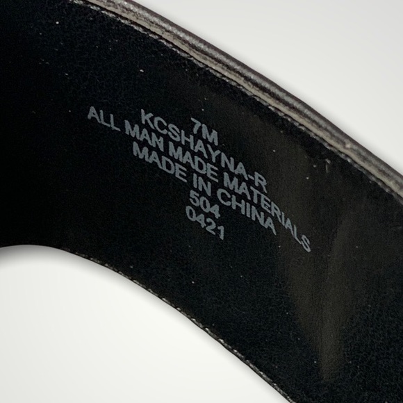 Calvin Klein Shayna Heel Sandals 7 Snake Print - Picture 9 of 10